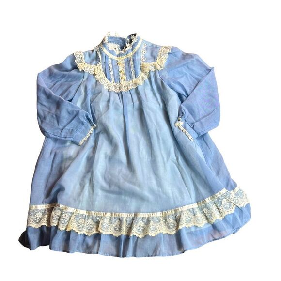Gunne Sax | Dresses | Vintage 97sor 1980s Girls Gunne Saxblue Prairie ...